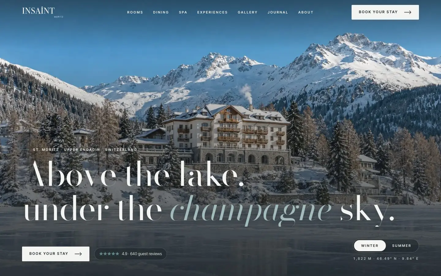 Insaint Moritz, First direction