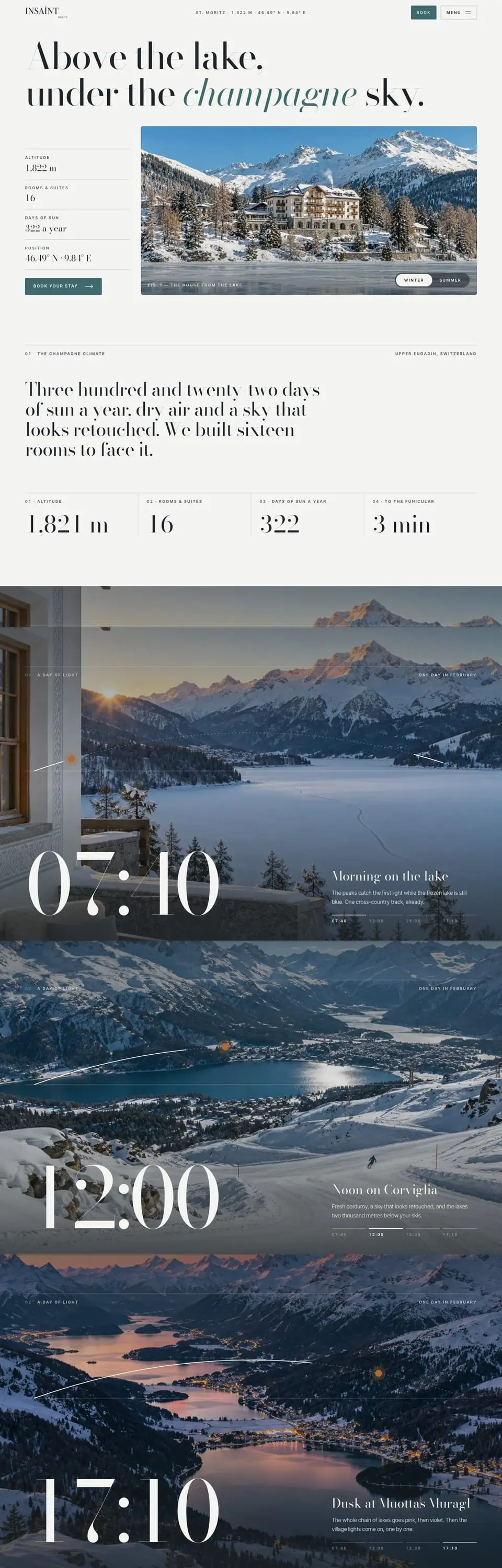 Insaint Moritz website