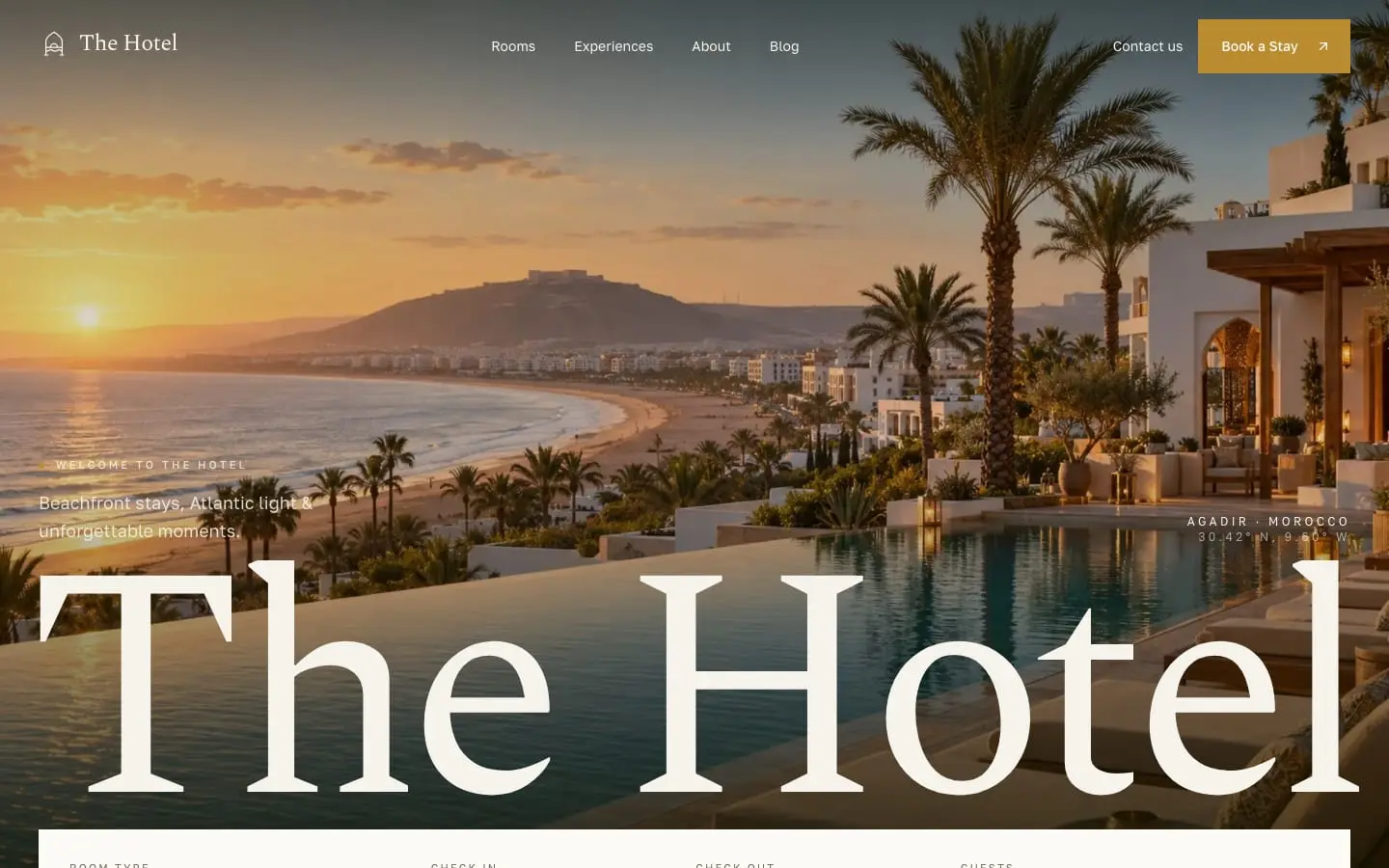 The Hotel homepage